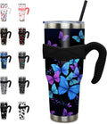 40 oz Tumbler with Handle and Straw 40oz Pink Flamingo Cup