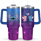40oz Cartoon Movie Stainless Steel Tumbler with Lid and Straw,Spill Proof