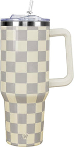 40oz Tumbler with Handle and Straw Lid | Vacuum Insulated Leak
