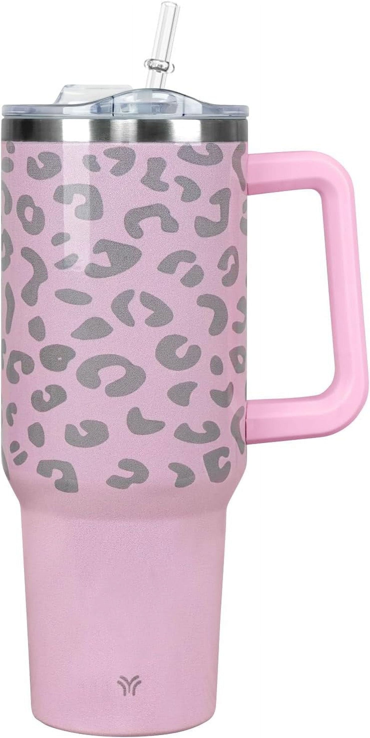 40oz Tumbler with Handle and Straw Lid | Vacuum Insulated Leak
