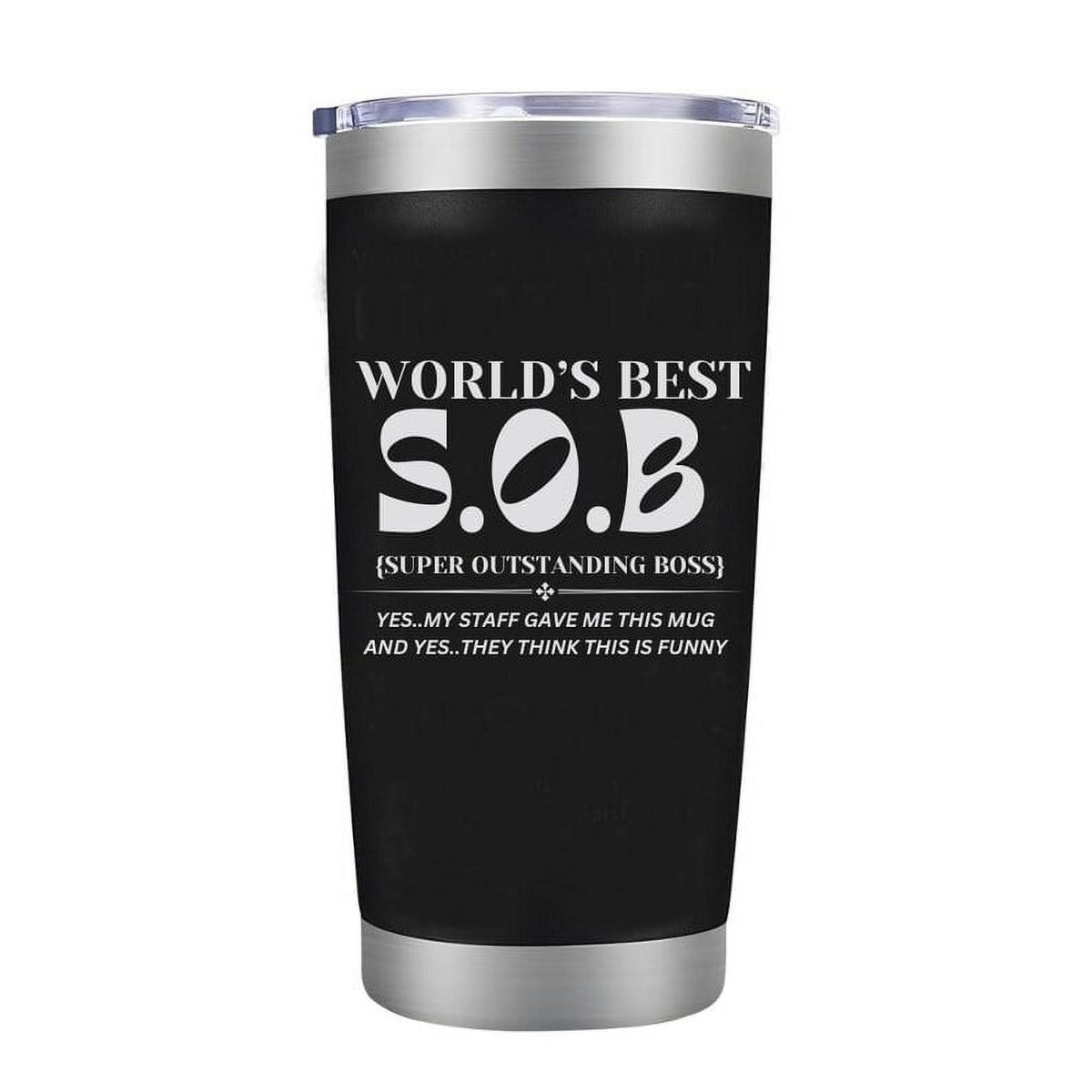 Boss Mug Tumbler, Boss Gifts for Women Men - Boss Christmas Gifts, Happy Bosses Day Gift Ideas, Worlds Best Boss Manager Appreciation Gifts for Him Her, Funny Travel Coffee Mug, 20oz