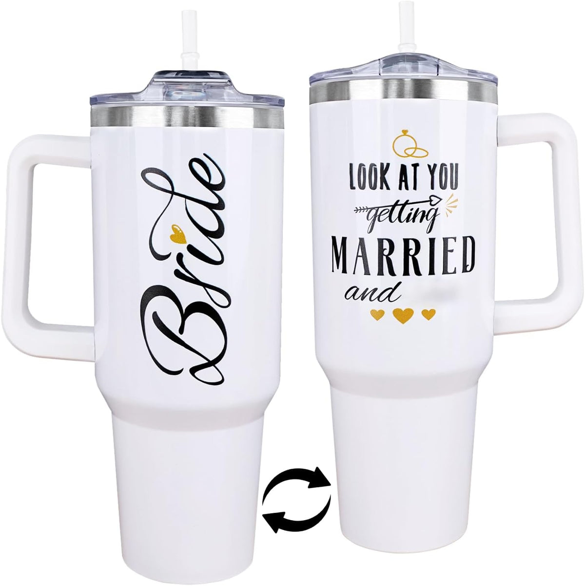 Gamer Gifts, 40 Oz Gaming Tumbler with Handle and Straw Gamer