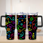 Colorful Confetti Stainless Steel Tumbler, 30oz