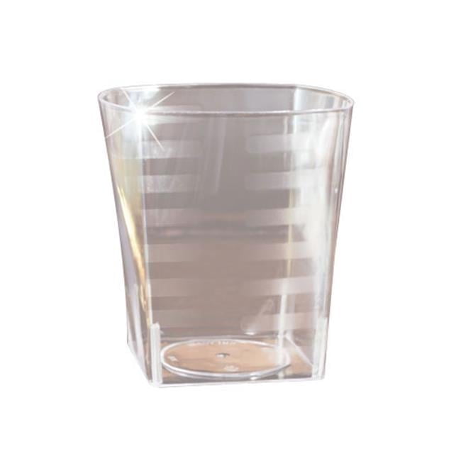 EMI Yoshi EMI-ST9 9 Oz Clear Plastic Rocks Square Clear Plastic Tumbler - Pack of 168