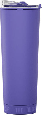 Loud Cup 23 oz Tumbler + Stadium Horn with Slide-Close Lid (Royal Purple) - Double-WallCup Reusable Water Bottle Coffee Travel Mug - Worlds Loudest Cup for Game Day