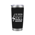 Music Notes Engraved Black 20oz Tumbler Gifts Under 25 Dollars - Treble Maker Music Notes Laser Engraved Mug For Guitarists, Pianist