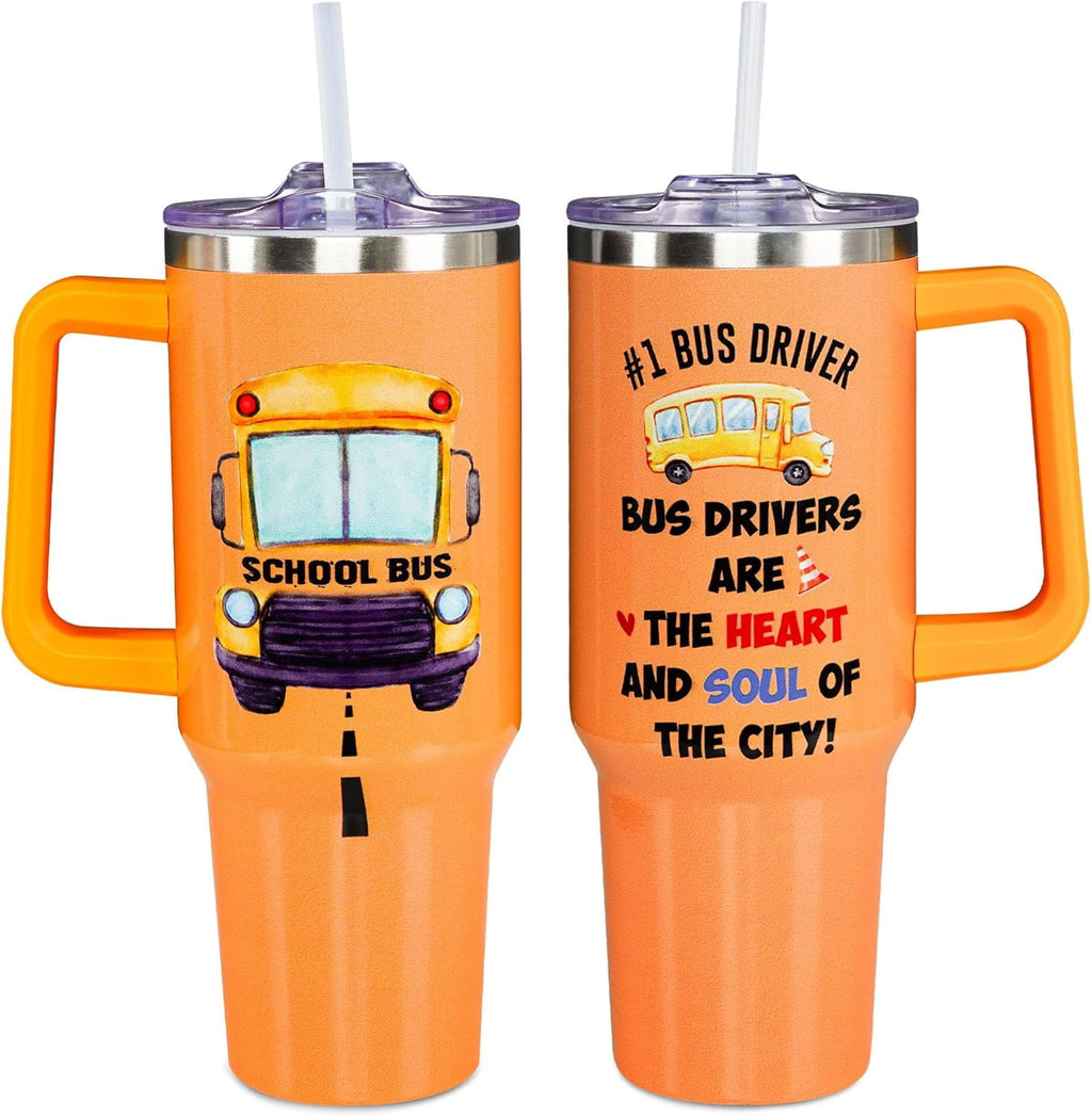 Christmas Gifts for Bus Drivers, School Bus Driver Tumbler 40 OZ