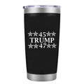 Trump 2024 Tumbler Trump Inspiration Take America Back Trump Matters Trump Is President 47 Tumbler Cup MAGA Tumbler 20 oz Stainless Steel Coffee Travel Mug Republican Gift - Black
