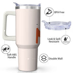 Colorful MOM CLUB Stainless Steel Tumbler, 30oz