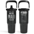 Best Dad Ever Tumbler 30Oz With Carry Handle Stainless Steel Insulated